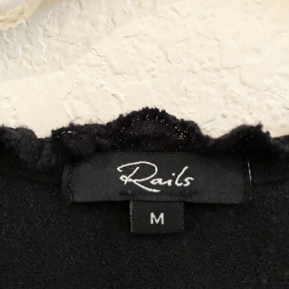 Rails Everly Black Textured Stripe Linen Blend Kn… - image 5